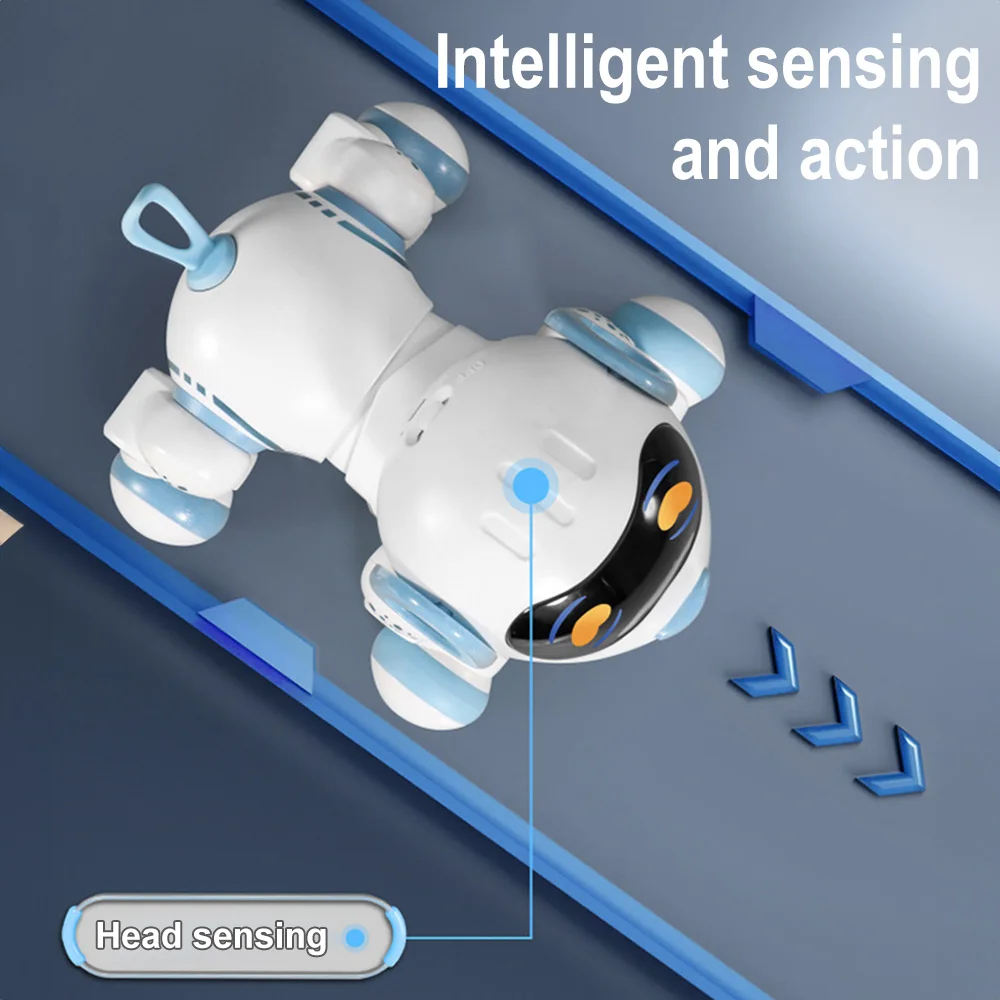 Smart Robot Dog - Interactive RC Toy with Infrared Remote Music & Dance USB Rechargeable Durable ABS Ideal for Youngsters 3+ - Image 4