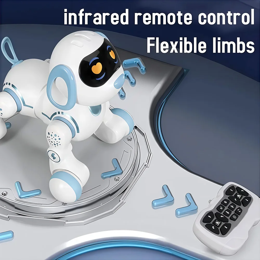 Smart Robot Dog - Interactive RC Toy with Infrared Remote Music & Dance USB Rechargeable Durable ABS Ideal for Youngsters 3+