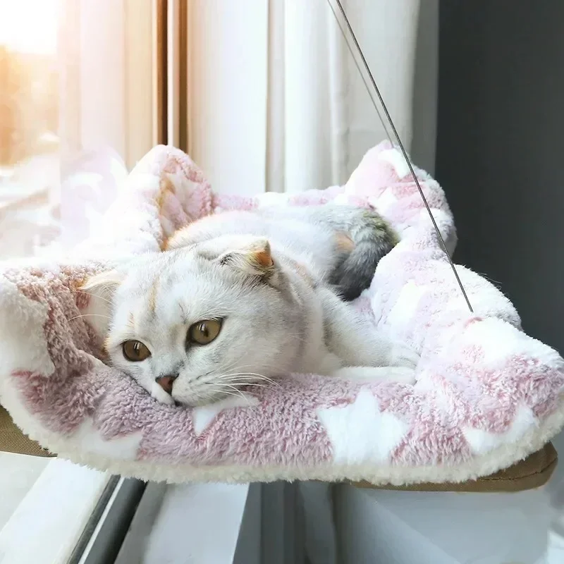 Cat Hammock Window Hanger Cat Hammock Washable Detachable Pet Bed Suction Shelf Bag Beds Seat For Cat Sleeping Pet Supplies - Image 2
