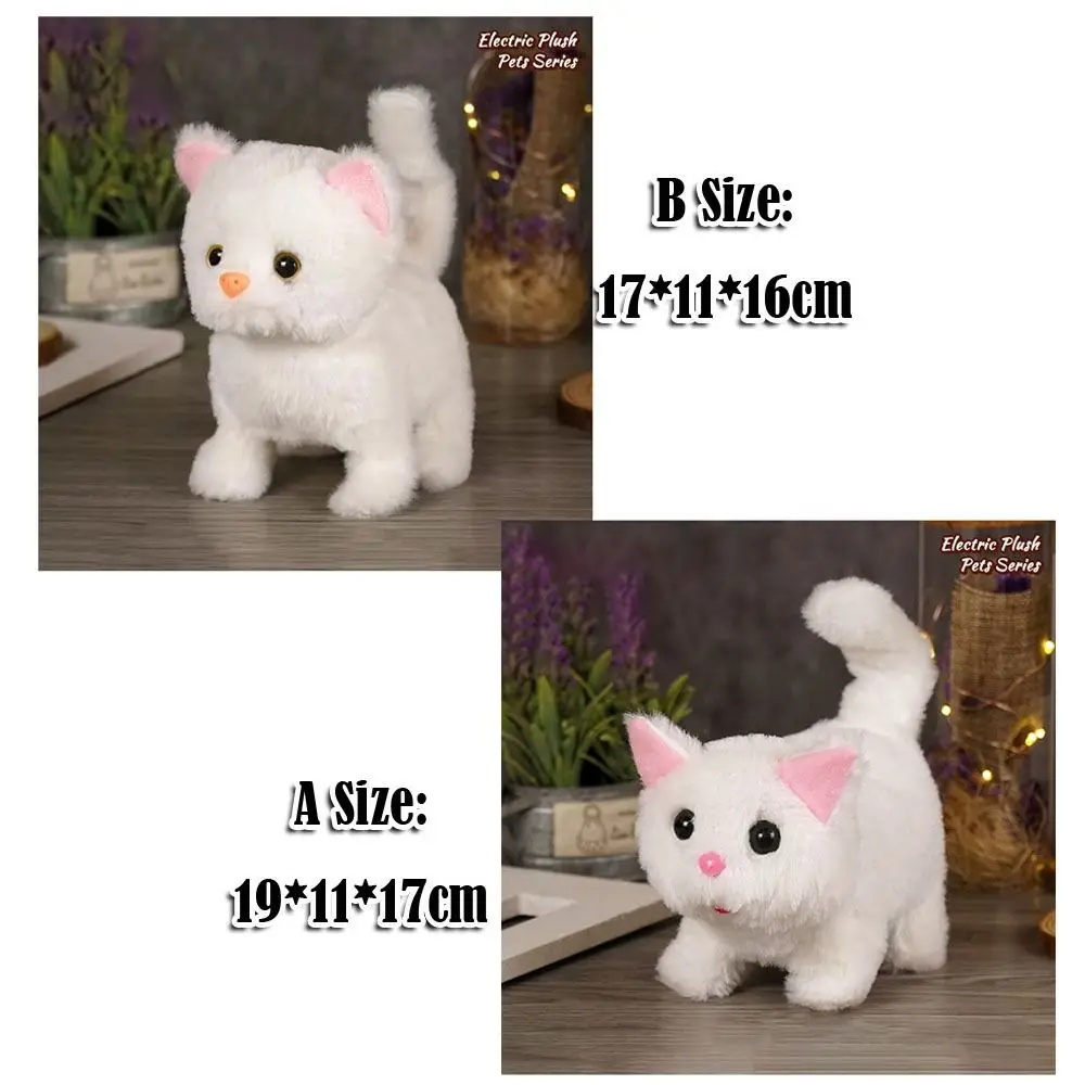Simulated Robot Kitten Wagging Interactive Kitten Plush Toy Walking Makes You Happy Kitten Robot Electric Pet - Image 6