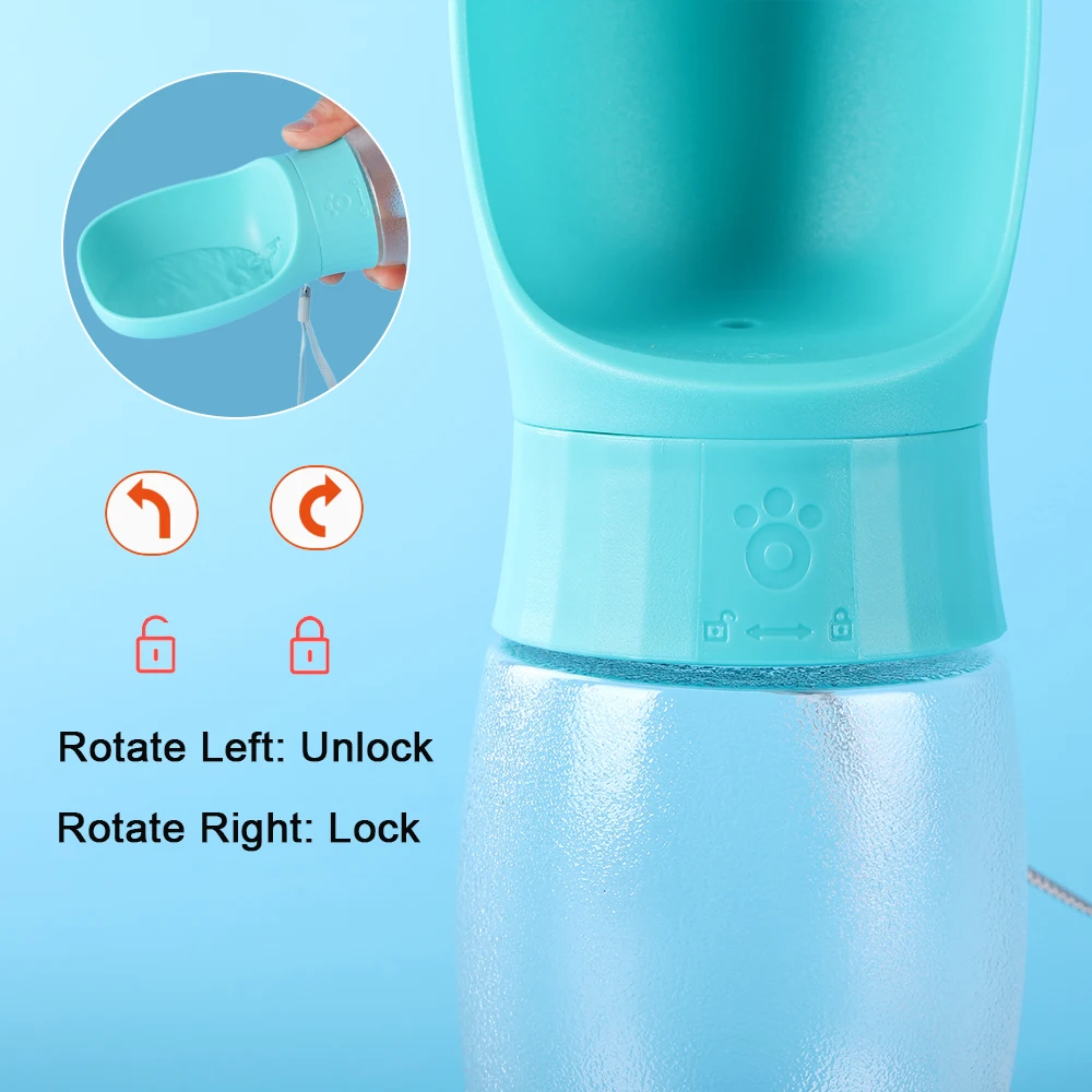 300ml 500ml Big Dog Water Bottle Portable Drinking Bowl For Small Dogs Cat Travel Hiking Puppy Pet Water Dispenser Cup Labrador - Image 3
