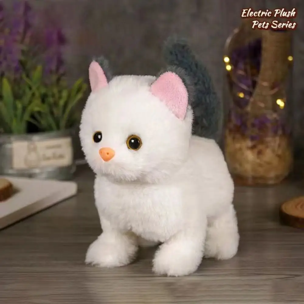 Simulated Robot Kitten Wagging Interactive Kitten Plush Toy Walking Makes You Happy Kitten Robot Electric Pet - Image 5