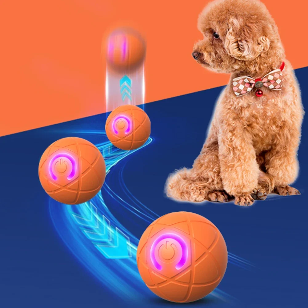 Smart Teasing Dog Ball LED Boredom Interactive Automatic Rolling and Moveing Ball ElectricDogs Toy for Small Medium Large Dog - Image 2