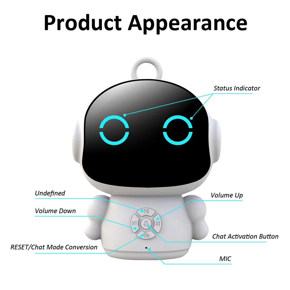 Tuya Smart AI Robot WiFi Early Education Toys for Children Speech Recognition & Voice Interactive Educational Learning Machine - Image 6
