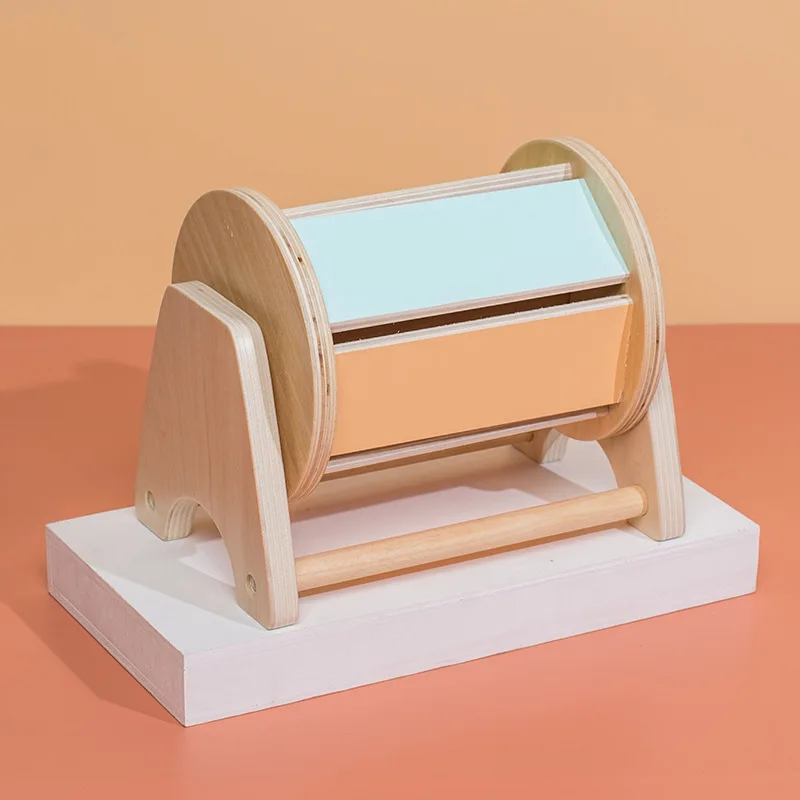 New Montessori Macaroon Color Spinning Drum Match Coin Box Permanent Box Round Rectangular Box Kids Sensory Toys for Baby Gifts - Image 5