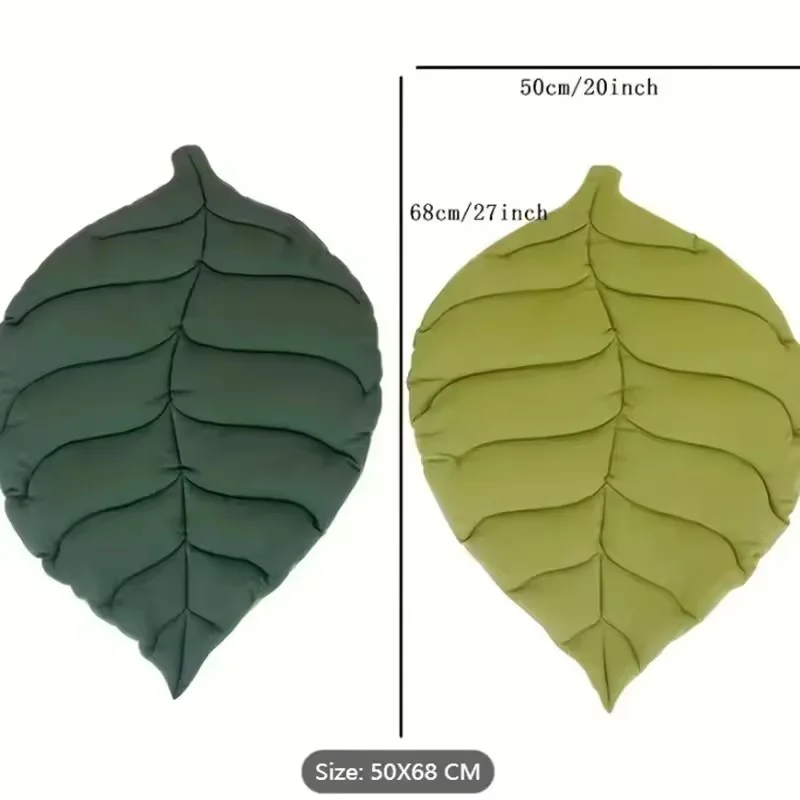 Cat Bed Mats Soft Cotton Leaf Shaped Kitten Cat Puppy Dog Bed Mat Sleep Blanket Home Pets Double Sided Pad Floor Rugs Washable - Image 6
