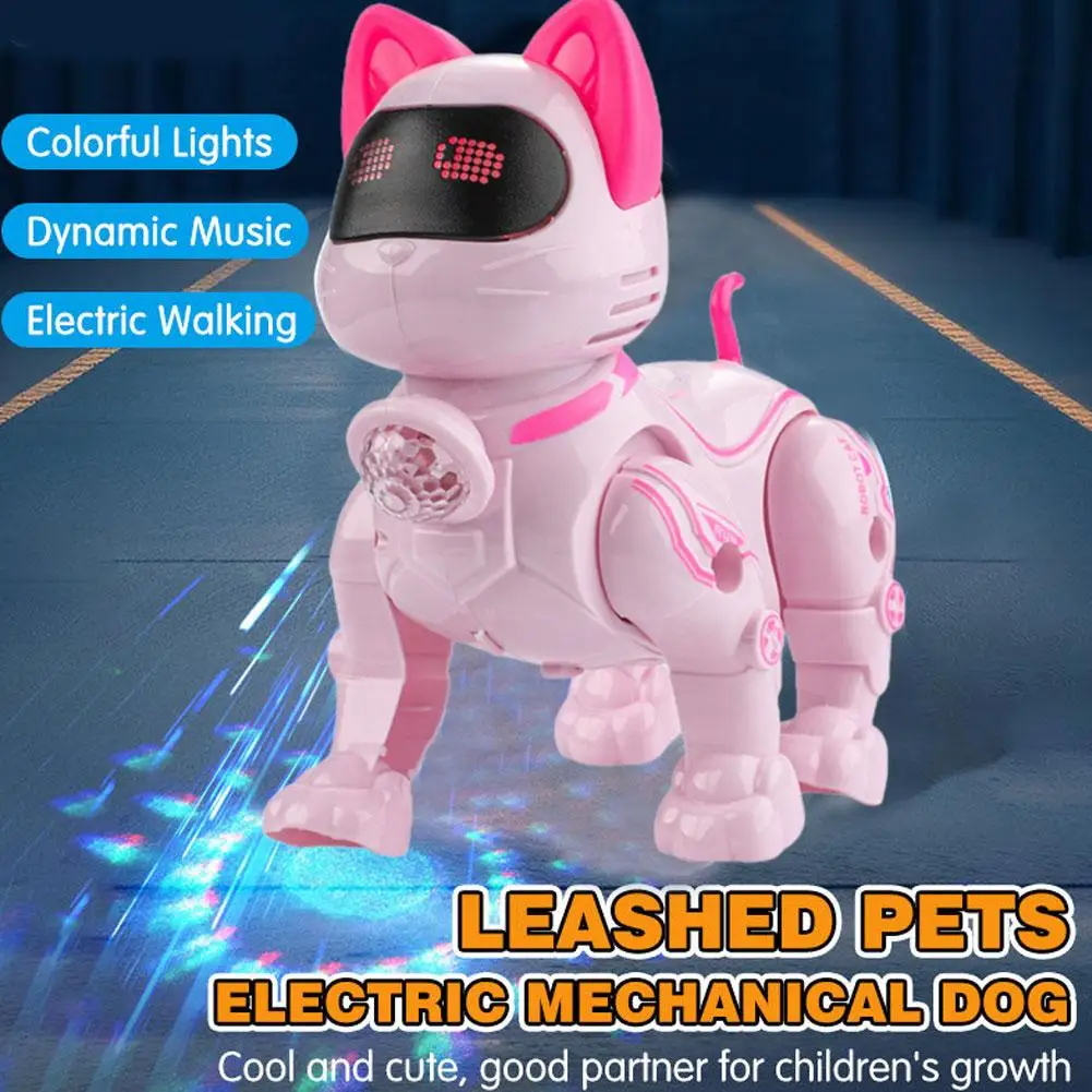 Smart Robot Cat Toy Programmable Intelligent Voice Control Stunt Cat Educational Interactive Pet Toy for Kids Girls - Image 2