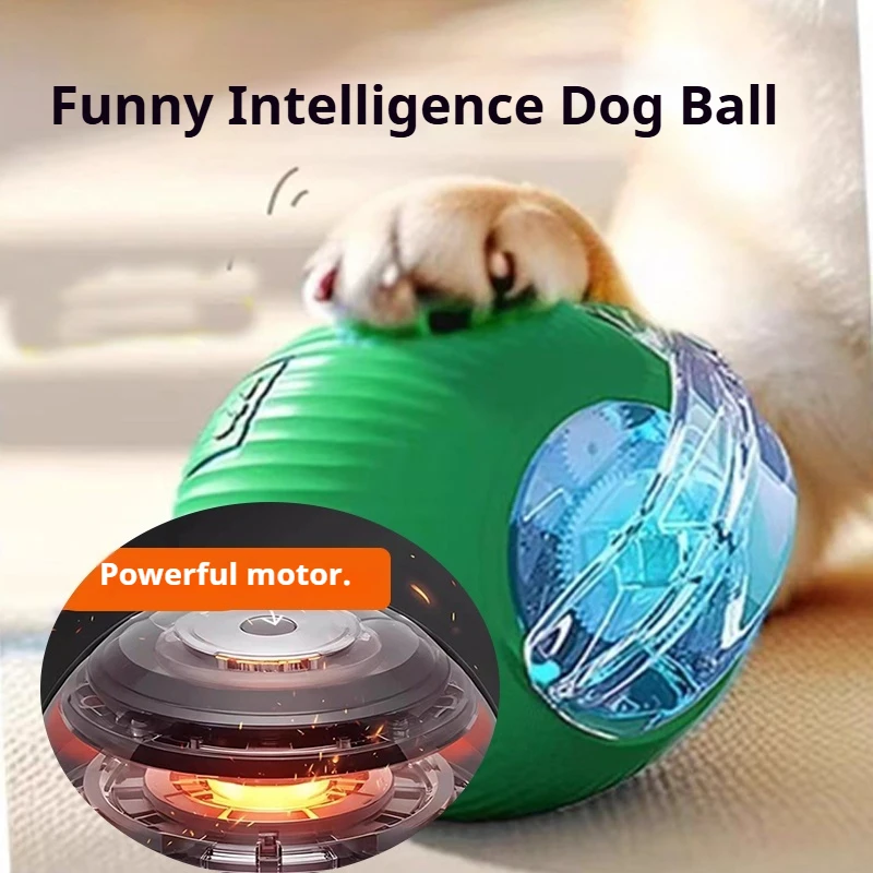 New Dog Interactive Ball Toy,Automatic Rolling Dog Ball Rechargeable,Smart Puppy Interactive Toy,Intelligent Balls Toy for Dogs - Image 2