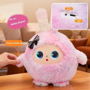 AI Smart Plush Toy Interactive Language Cute Robot Encyclopedia Stories Children's Education Learning Doll Gift