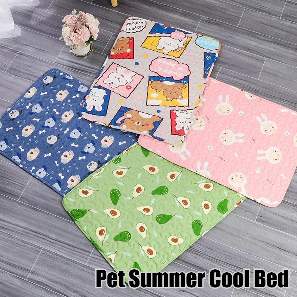 Summer Mat Pet Cooling Ice Blanket Mat Moisture Proof Dog Floor Sofa Cushion Skin Friendly Cat Sleep Breathable Pet Bed Covers - Image 3