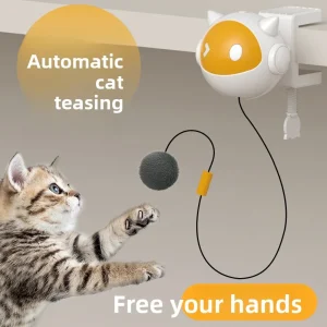 Smart pet toy with automatic lifting and lowering, electric cat toy for self-entertainment and boredom relief, cat toy ball