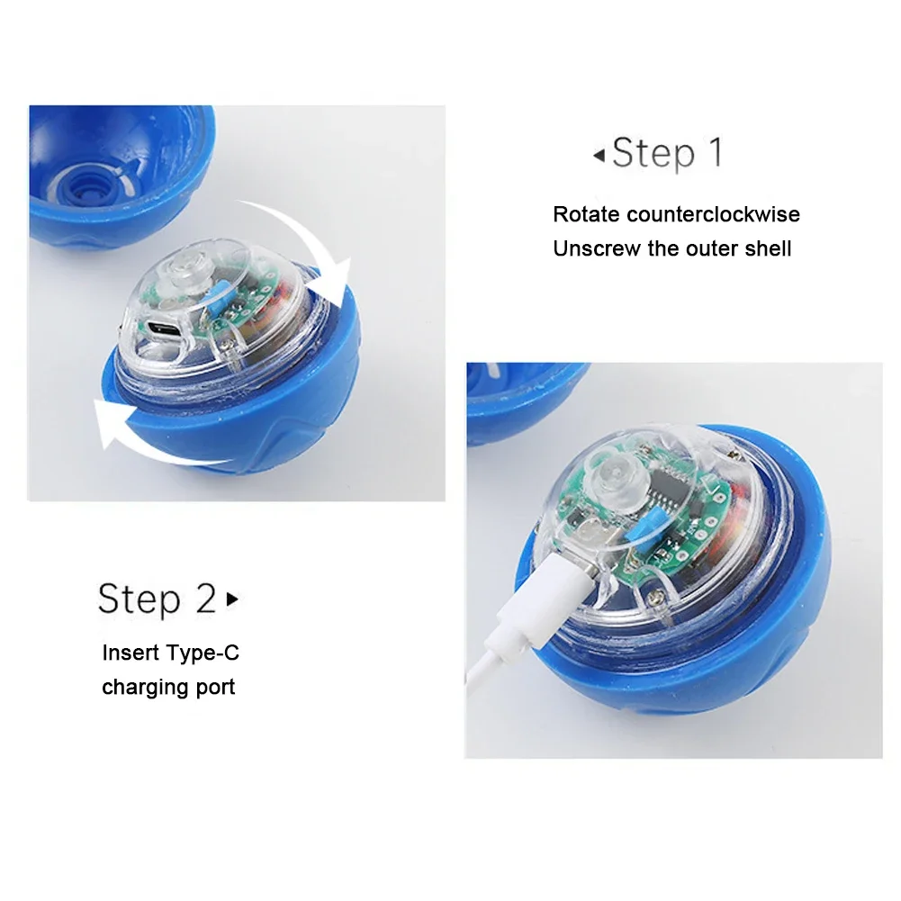 Smart Teasing Dog Ball LED Boredom Interactive Automatic Rolling and Moveing Ball ElectricDogs Toy for Small Medium Large Dog - Image 5