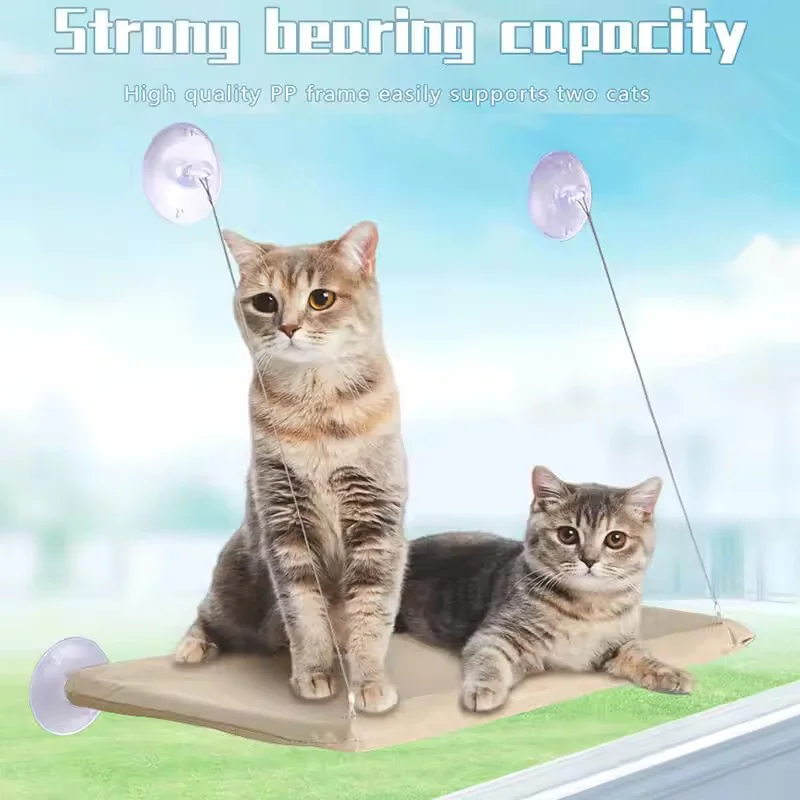 Winter Cat Window Hanging Hammock Bed Suction Cup Space Saving All Seasons Easy Install Pet Bed Cat Climbing Frame - Image 3