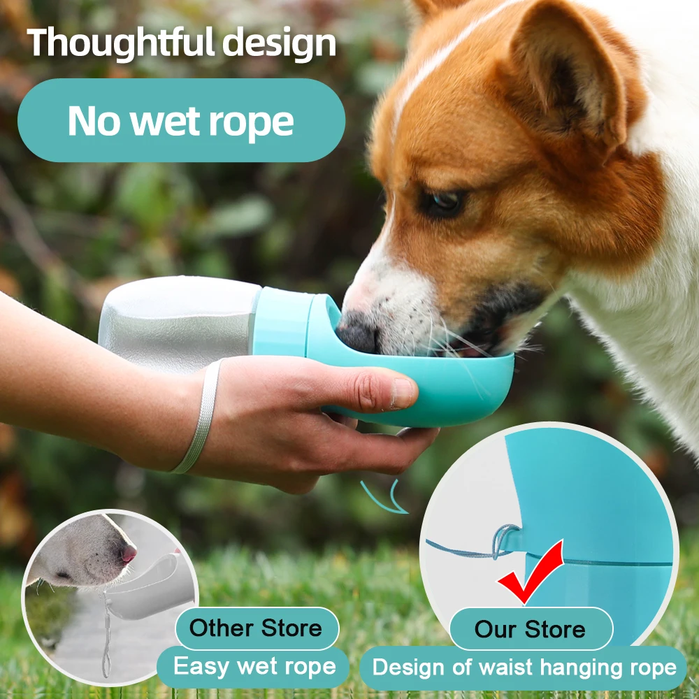 300ml 500ml Big Dog Water Bottle Portable Drinking Bowl For Small Dogs Cat Travel Hiking Puppy Pet Water Dispenser Cup Labrador - Image 5