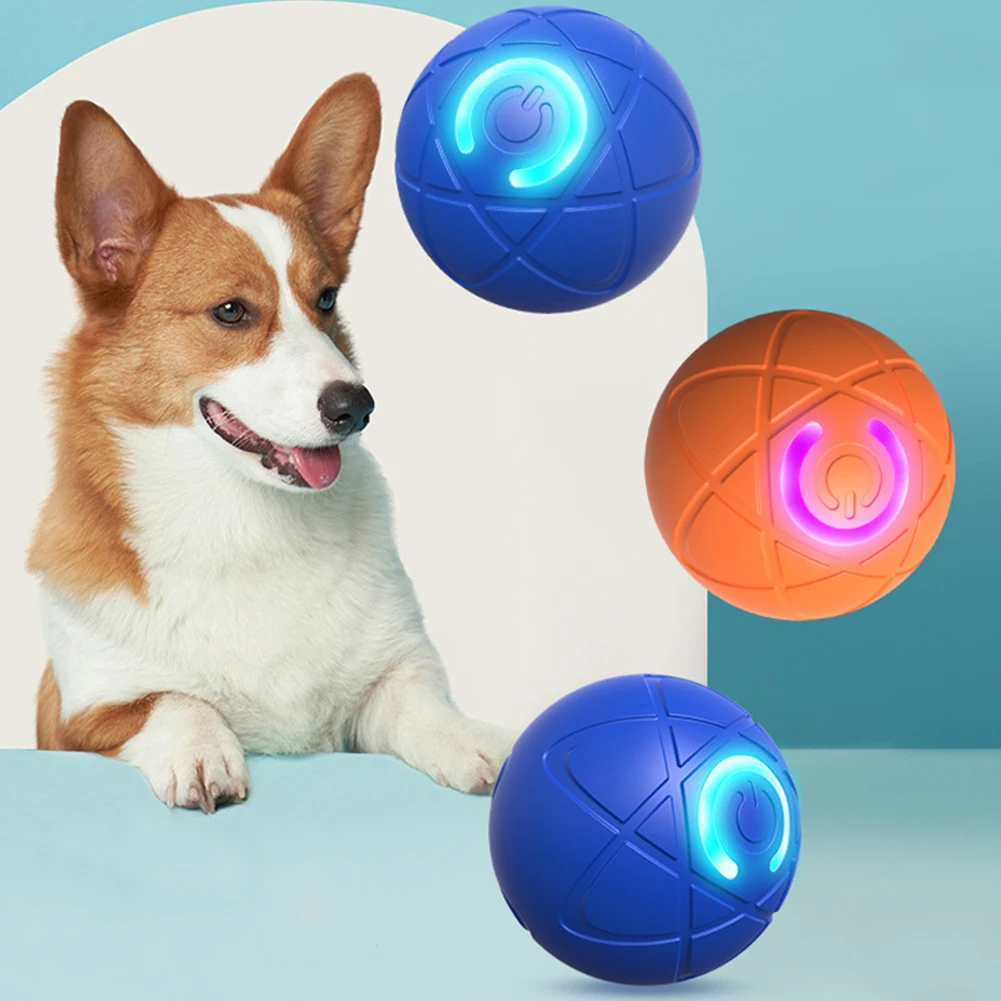 Smart Teasing Dog Ball LED Boredom Interactive Automatic Rolling and Moveing Ball ElectricDogs Toy for Small Medium Large Dog - Image 6
