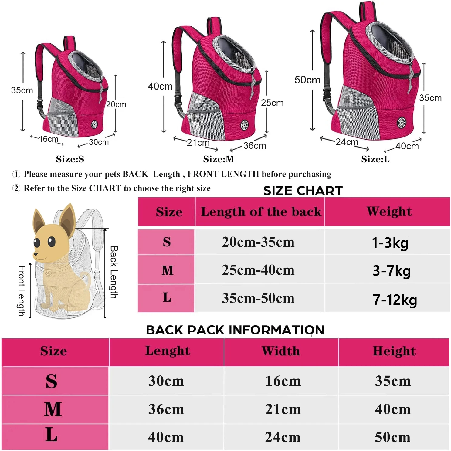 Dog Carrier Bag Pet Dog Transport Backpack For Small Dogs Travel Breathable Dog Carrier Puppy Carrier Pets Carrying Supplies - Image 4