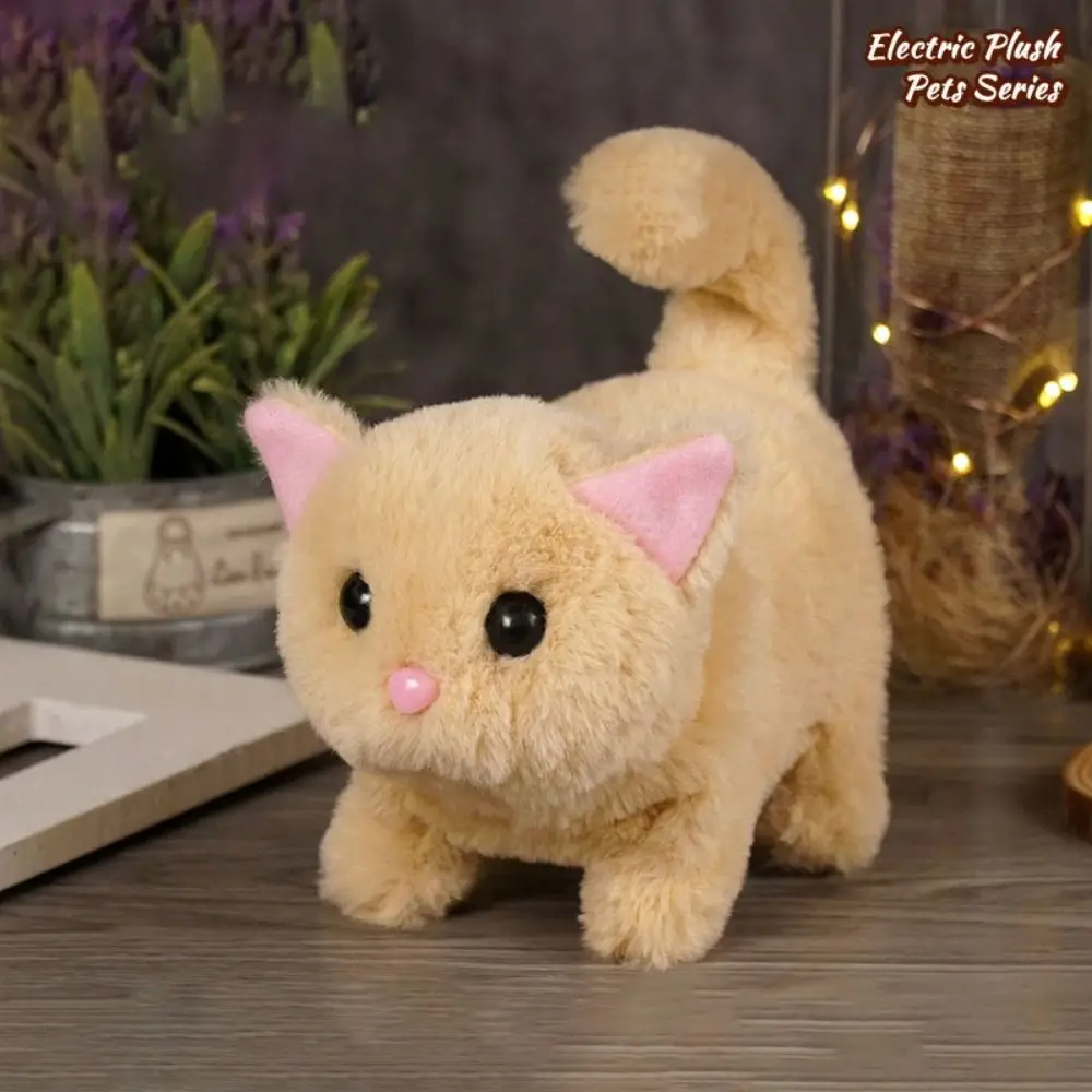 Simulated Robot Kitten Wagging Interactive Kitten Plush Toy Walking Makes You Happy Kitten Robot Electric Pet - Image 2