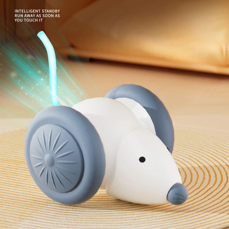 Interactive Cat Toy Electric Mouse Car Automatic Teaser kitten Pet Toys Rechargeable Intelligent Obstacle Avoidance Cat Car Toy - Image 6