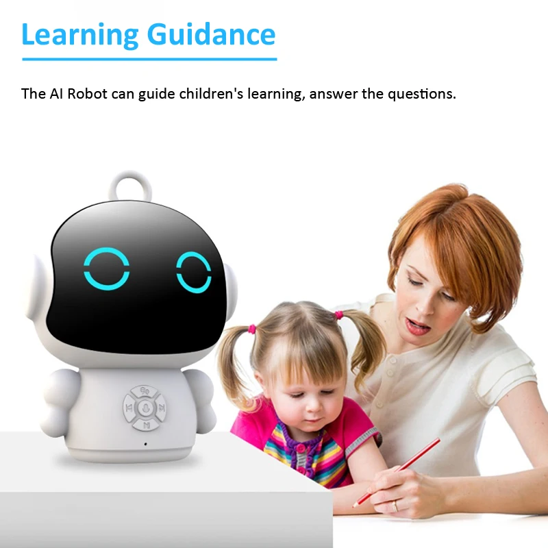 Tuya Smart AI Robot WiFi Early Education Toys for Children Speech Recognition & Voice Interactive Educational Learning Machine - Image 3