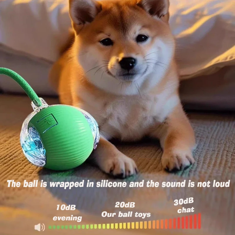 New Dog Interactive Ball Toy,Automatic Rolling Dog Ball Rechargeable,Smart Puppy Interactive Toy,Intelligent Balls Toy for Dogs - Image 4