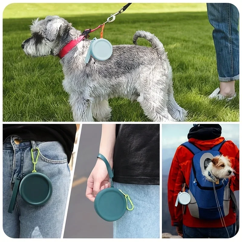 1Pc Pet Supplies Silicone Dog Food Bag Outdoor Training Dog Training Dog Treat Training Pouch Waterproof Dog Snack Training Bag - Image 4