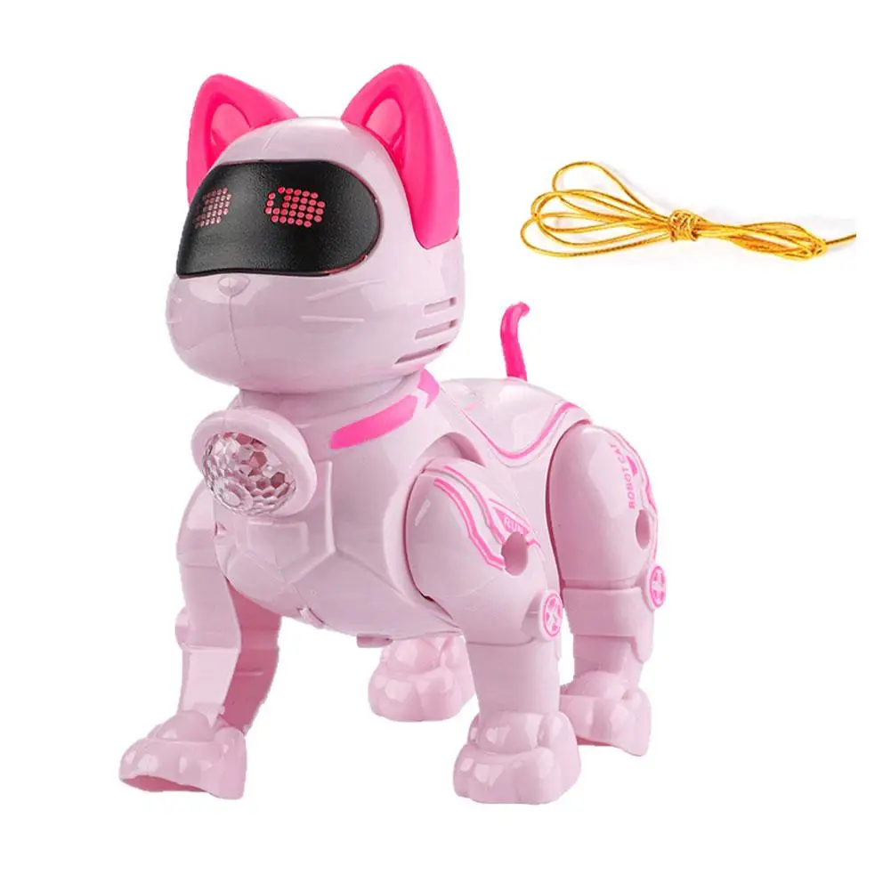 Smart Robot Cat Toy Programmable Intelligent Voice Control Stunt Cat Educational Interactive Pet Toy for Kids Girls - Image 6